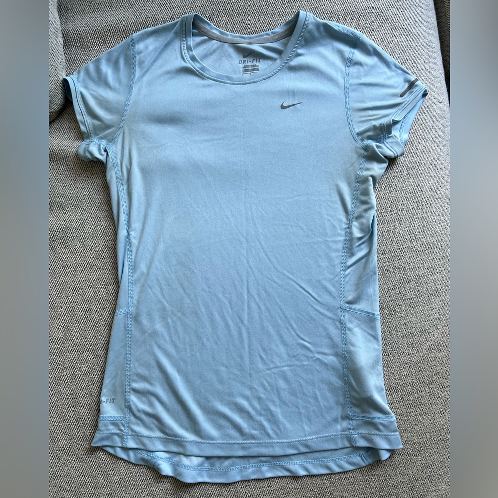 Nike Dri fit baby blue shirt